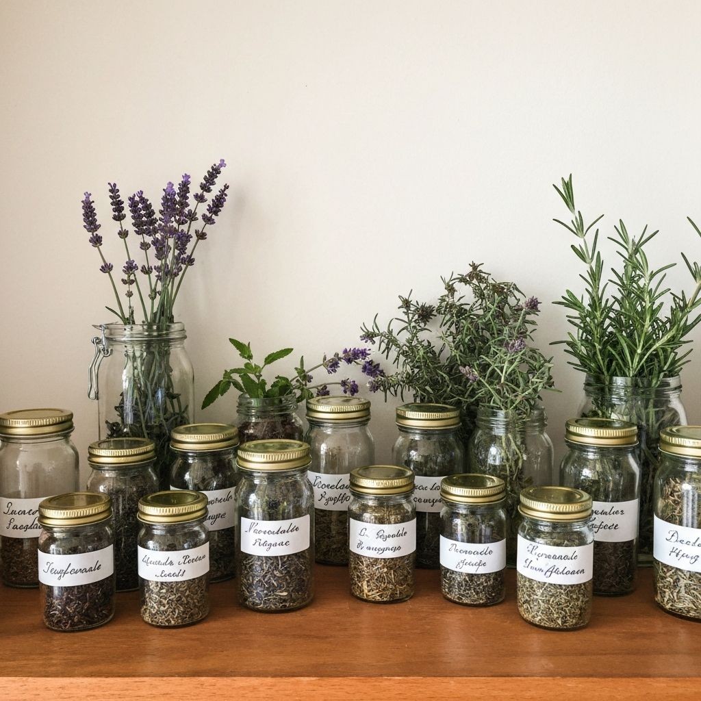 Zioła w słoikach